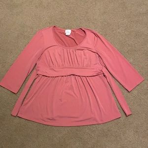 Rose pink Oh, Baby maternity shirt, size XL